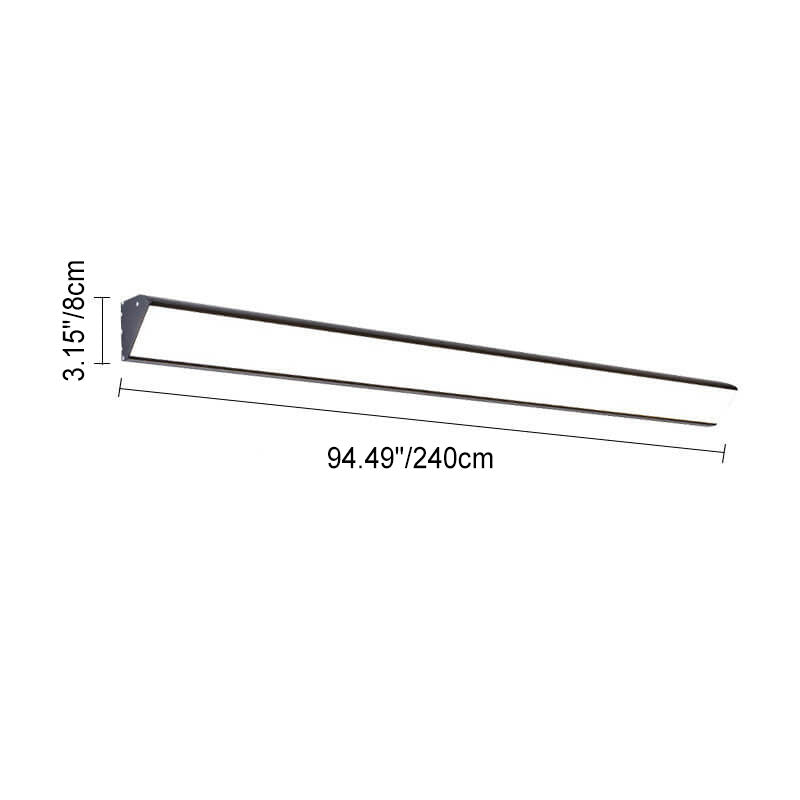 Modern Minimalist Outdoor Long Bar Aluminum Acrylic Waterproof LED Wall Sconce Lamp For Outdoor Lumendat