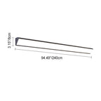 Modern Minimalist Outdoor Long Bar Aluminum Acrylic Waterproof LED Wall Sconce Lamp For Outdoor Lumendat