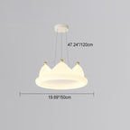 Lumendat Contemporary Creative Kids Crown Iron PE LED Pendant Light For Bedroom Lumendat