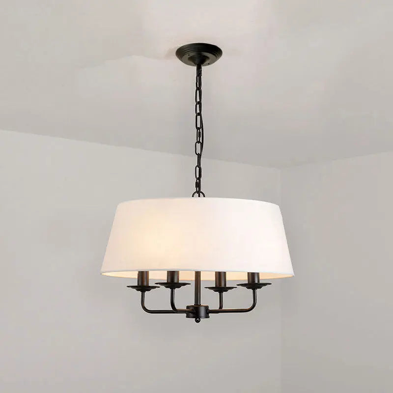 European Vintage Classic Iron Cloth 4-light Pendant Light Lumendat