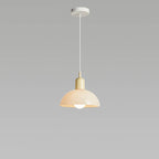 Modern Minimalist Glass Hemisphere 1-light Pendant Light BulbSquare