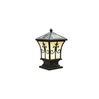 Modern Vintage Waterproof Patio Solar Outdoor Column Head Light Lumendat