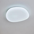 Modern Minimalist Pebble Shape Acrylic Hardware LED Flush Mount Ceiling Light For Bedroom Lumendat