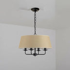 European Vintage Classic Iron Cloth 4-light Pendant Light Lumendat