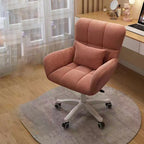 Modern Minimalist Square Back Velvet Cotton Nylon Desk Chair Backrest Armrest For Home Office DFM-F