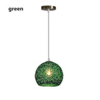 Contemporary Creative Aluminum Macaron Round 1-light Pendant Light for Living Room BulbSquare
