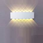 Modern Minimalist Waterproof Cylinder Rectangular Aluminium Iron Acrylic LED Wall Sconce Lamp For Outdoor Patio