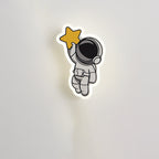 Lumendat Contemporary Creative Acrylic Cartoon Fairy Astronaut Iron LED Kids Wall Sconce Lamp For Bedroom Lumendat