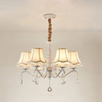 Modern Creative Cone Iron Crystal Fabric 5/6/8 Light Chandelier Lumendat