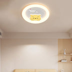 Lumendat Contemporary Creative Cartoon Animal Duck Acrylic LED Flush Mount Ceiling Light For Bedroom Lumendat
