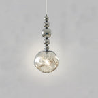 Contemporary Scandinavian Lava Ball Iron Acrylic 1-light Pendant Light for Bedroom