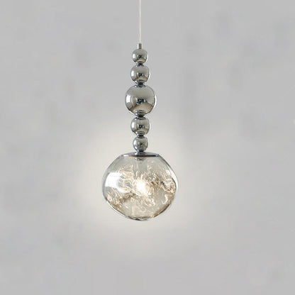 Contemporary Scandinavian Lava Ball Iron Acrylic 1-light Pendant Light for Bedroom