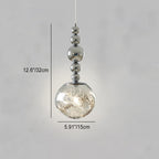 Contemporary Scandinavian Lava Ball Iron Acrylic 1-light Pendant Light for Bedroom