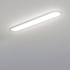 Modern Minimalist Iron Aluminum Acrylic Strip Elliptical LED Flush Mount Ceiling Light for Hallway