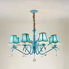 Modern Creative Cone Iron Crystal Fabric 5/6/8 Light Chandelier Lumendat