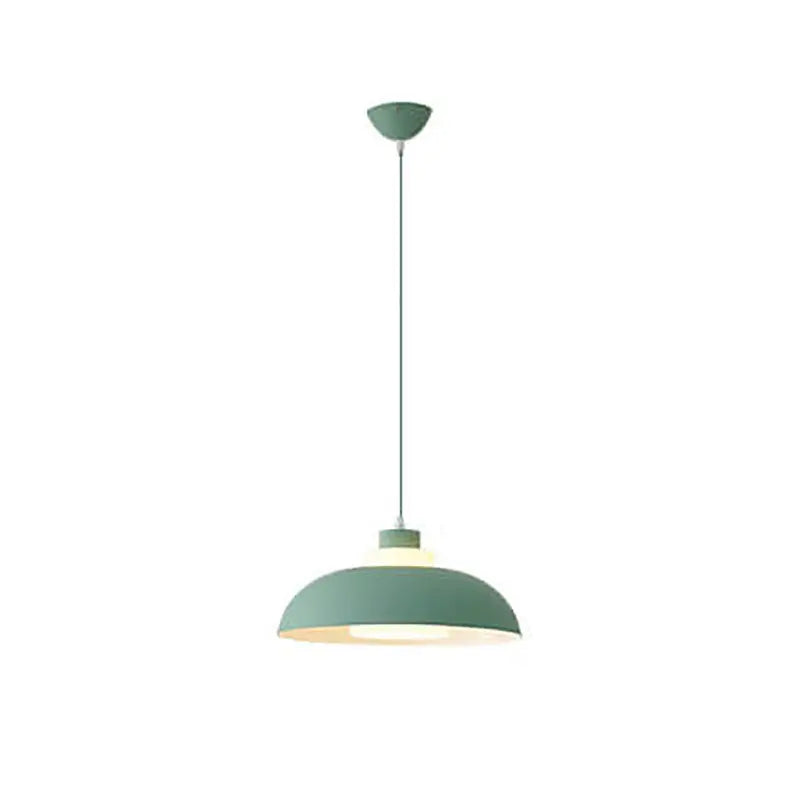 Modern Solid Color Macaron Acrylic Aluminum 1-light Pendant Light BulbSquare