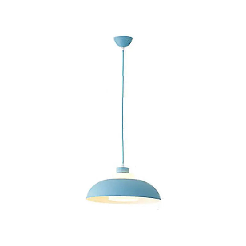Modern Solid Color Macaron Acrylic Aluminum 1-light Pendant Light BulbSquare