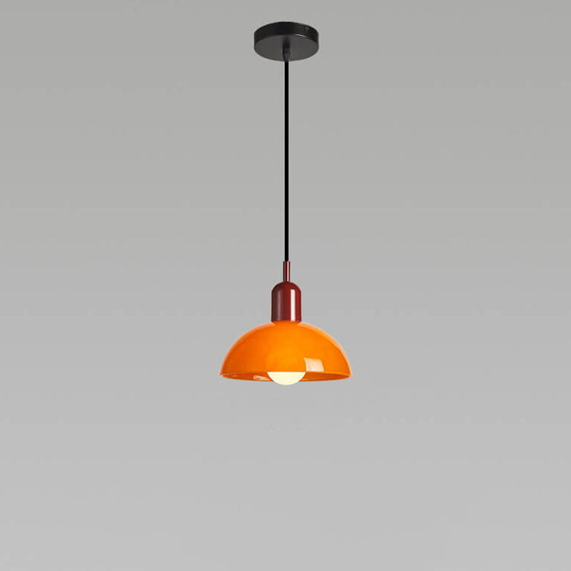 Modern Minimalist Glass Hemisphere 1-light Pendant Light