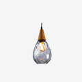 Water Ripple Glass 1-light Drop Shaped Pendant Light Lumendat