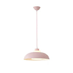 Modern Solid Color Macaron Acrylic Aluminum 1-light Pendant Light BulbSquare