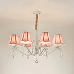 Modern Creative Cone Iron Crystal Fabric 5/6/8 Light Chandelier Lumendat