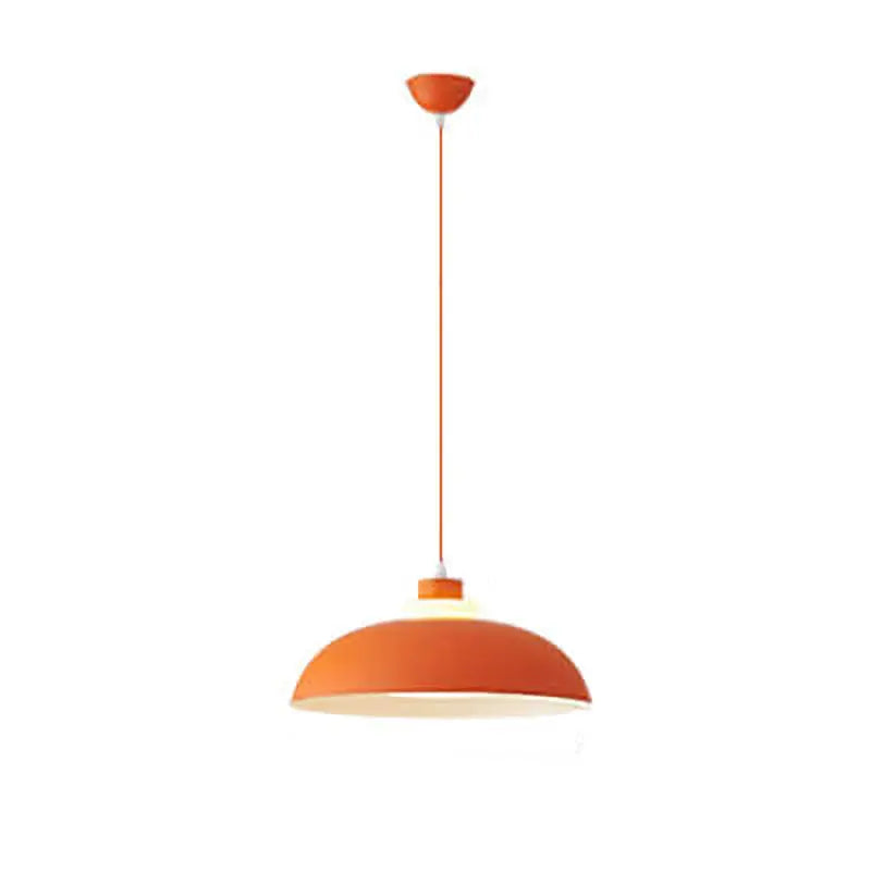Modern Solid Color Macaron Acrylic Aluminum 1-light Pendant Light BulbSquare