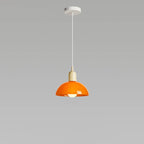 Modern Minimalist Glass Hemisphere 1-light Pendant Light BulbSquare