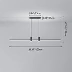 Modern Minimalist Geometric Line Combination LED Island Light Chandelier for Dining Room Lumendat