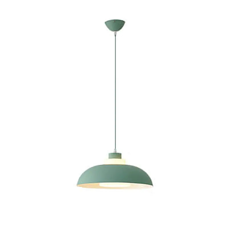 Modern Solid Color Macaron Acrylic Aluminum 1-light Pendant Light BulbSquare