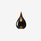 Water Ripple Glass 1-light Drop Shaped Pendant Light Lumendat