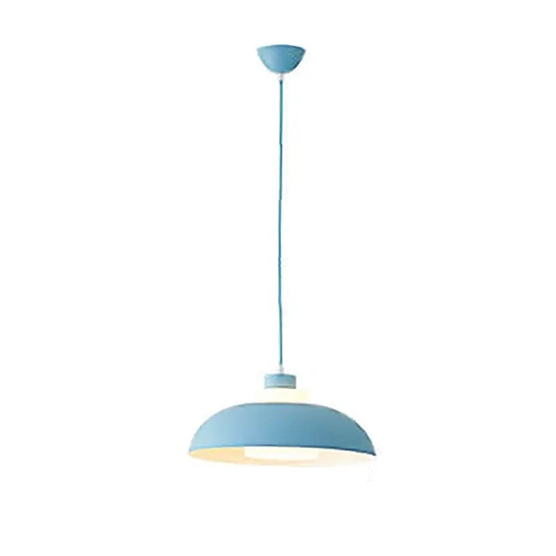 Modern Solid Color Macaron Acrylic Aluminum 1-light Pendant Light BulbSquare