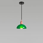Modern Minimalist Glass Hemisphere 1-light Pendant Light BulbSquare