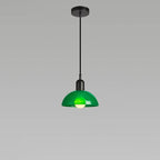Modern Minimalist Glass Hemisphere 1-light Pendant Light BulbSquare