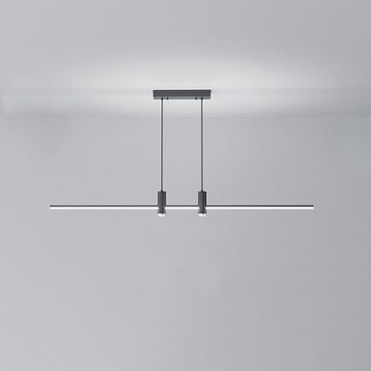 Modern Minimalist Geometric Line Combination LED Island Light Chandelier for Dining Room