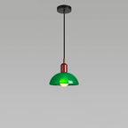 Modern Minimalist Glass Hemisphere 1-light Pendant Light BulbSquare