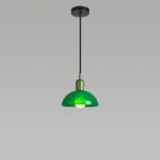 Modern Minimalist Glass Hemisphere 1-light Pendant Light BulbSquare