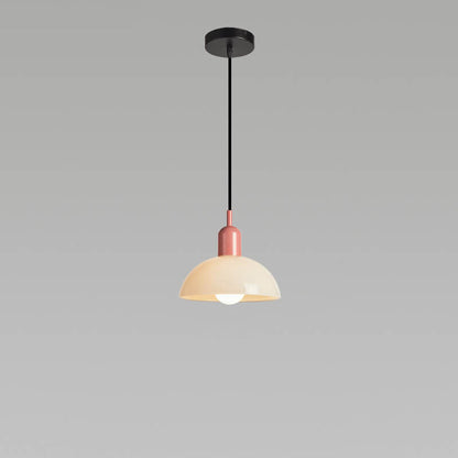 Modern Minimalist Glass Hemisphere 1-light Pendant Light
