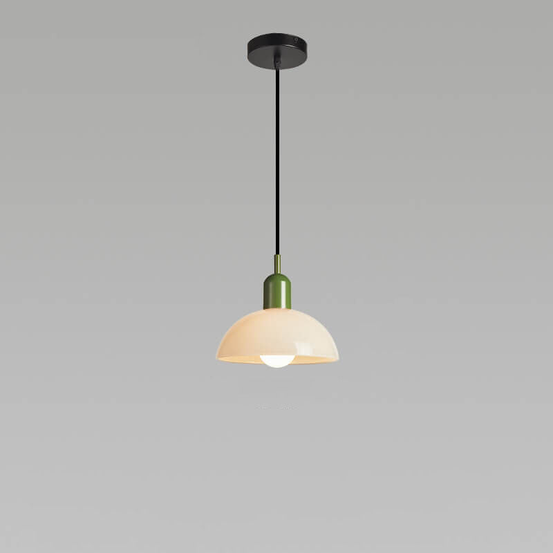 Modern Minimalist Glass Hemisphere 1-light Pendant Light
