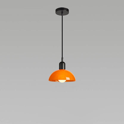 Modern Minimalist Glass Hemisphere 1-light Pendant Light