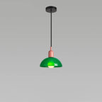 Modern Minimalist Glass Hemisphere 1-light Pendant Light BulbSquare