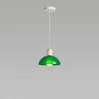 Modern Minimalist Glass Hemisphere 1-light Pendant Light BulbSquare