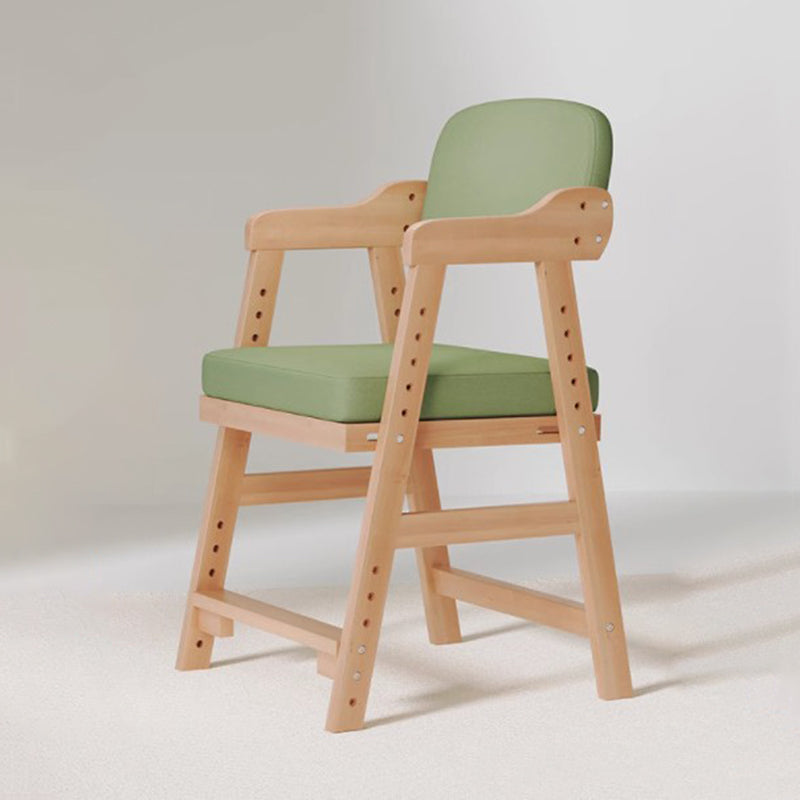 Lumendat Modern Minimalist Adjustable Solid Pine Wood Cotton Linen Foam Sponge Kids Chair For Bedroom Lumendat