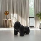 Lumendat Contemporary Scandinavian Kids PP Plastic Gorilla Leisure Chair Stool Backless For Living Room Lumendat