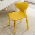 Contemporary Scandinavian PP Plastic Square Ergonomivally Design Stackable Dining Chair Backrest For Dining Room DFM-F