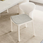 Contemporary Scandinavian PP Plastic Square Ergonomivally Design Stackable Dining Chair Backrest For Dining Room DFM-F