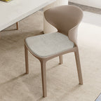Contemporary Scandinavian PP Plastic Square Ergonomivally Design Stackable Dining Chair Backrest For Dining Room DFM-F