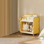 Lumendat Contemporary Creative Square Cheese Kids Plastic Bookshelf 2-Tier For Bedroom Lumendat