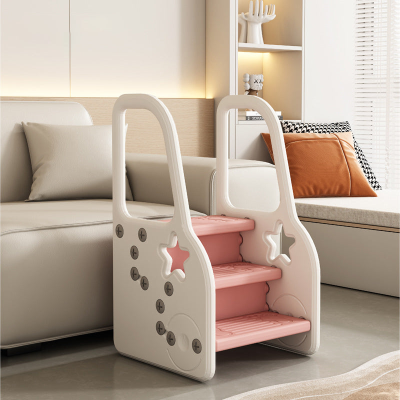 Lumendat Contemporary Scandinavian High Density Polyethylene Kids Step Stool 2/3-Step For Living Room Lumendat