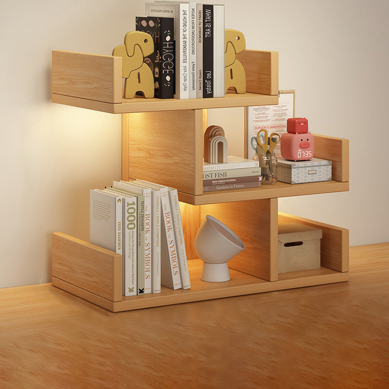 Modern Minimalist Rectangular MDF Bookshelf 3-Tier For Home Office DFM-F