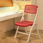 Modern Minimalist Rectangular PP Carbon Steel Desk Chair Backrest Armless For Home Office DFM-F